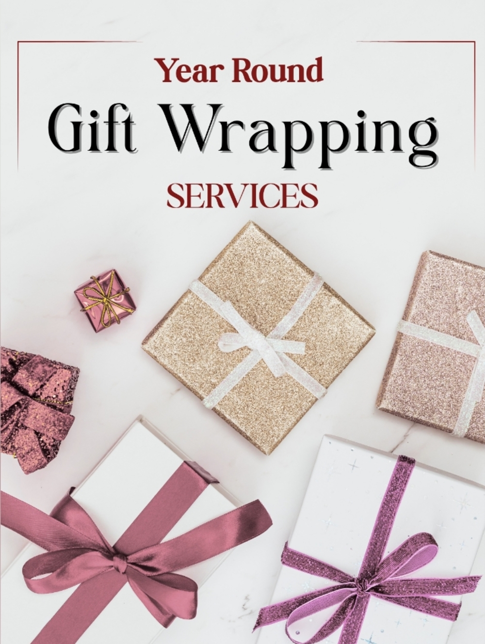 Year Round Gift Wrapping Services. Add This Post To Your Bundle.